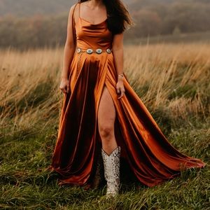 Bella and Bloom Satin Formal Dress